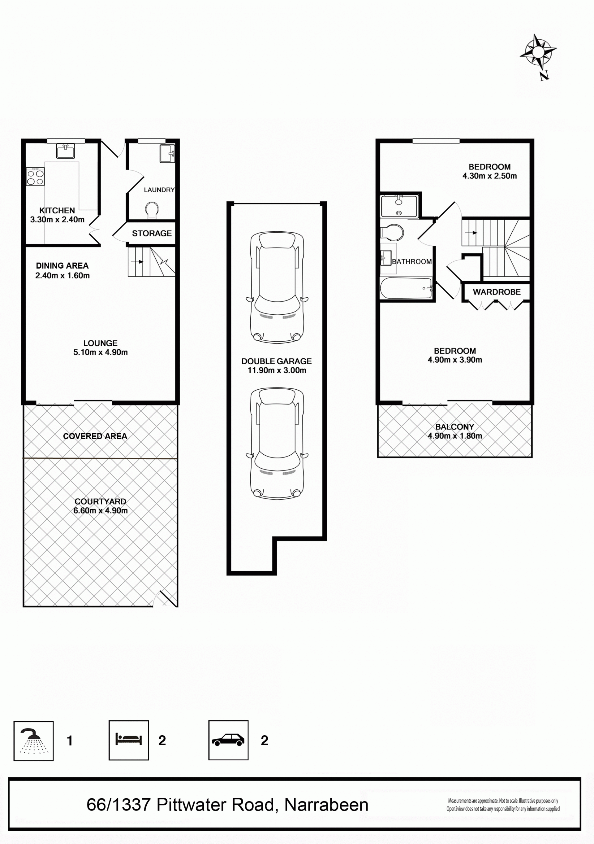 Spacious North Facing Townhome
