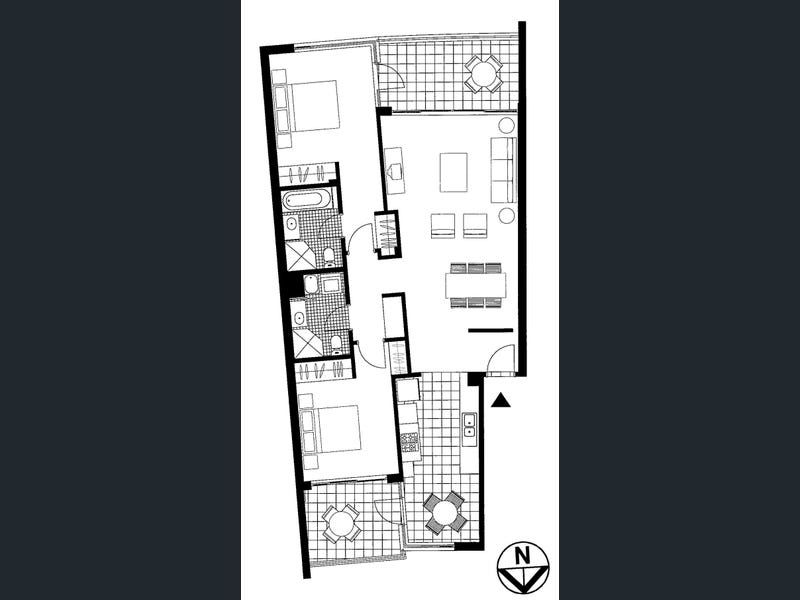 Renovated top floor apartment.