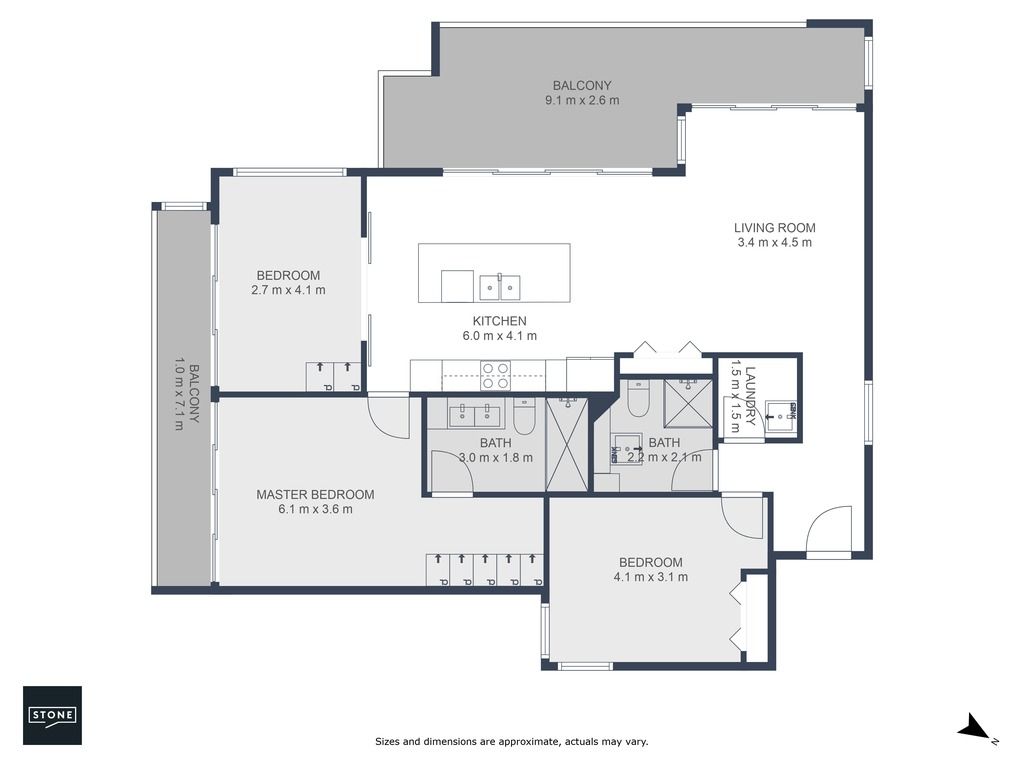 Sophisticated three-bedroom apartment in Lumi!