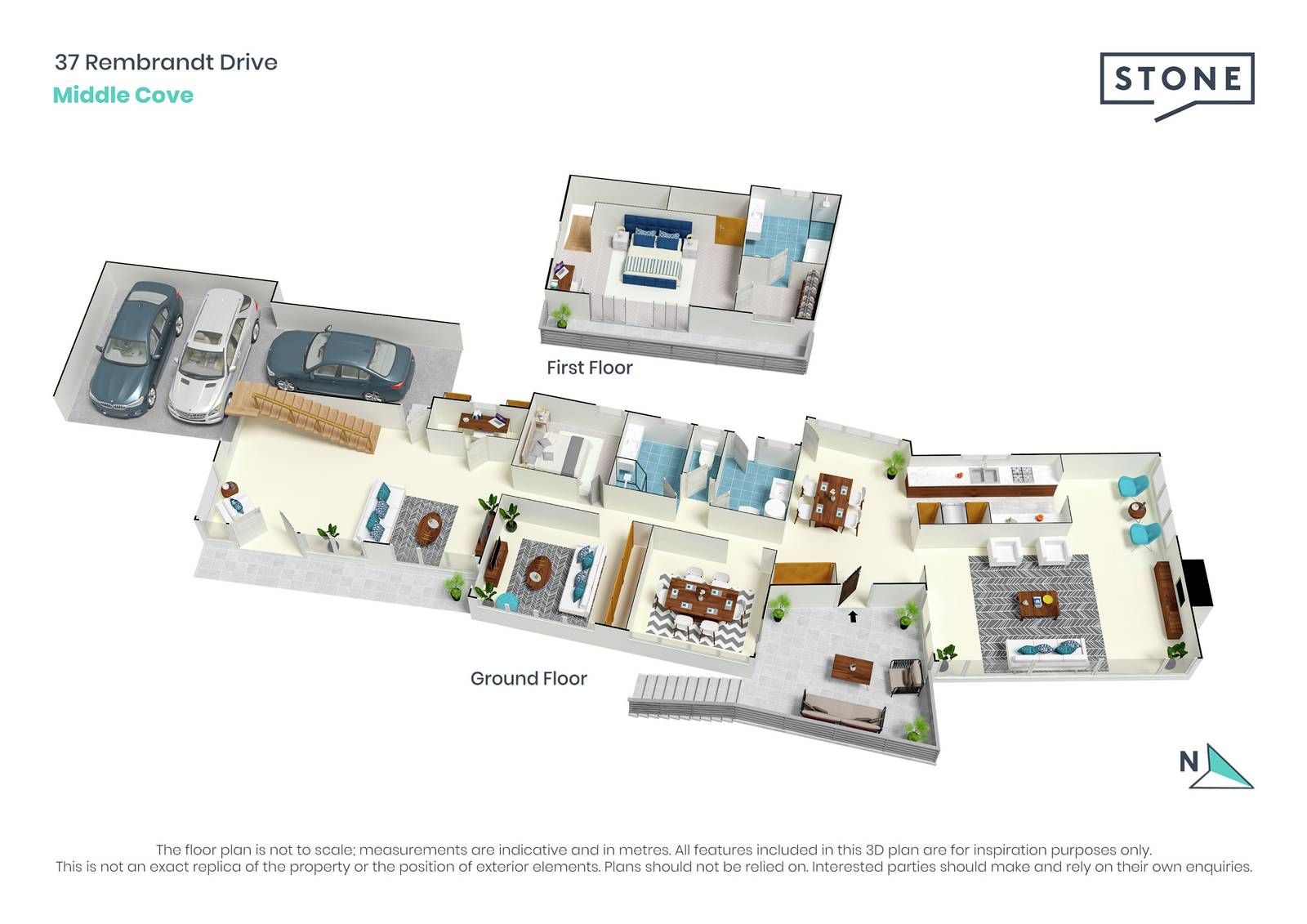 Uninterrupted water views in exclusive enclave