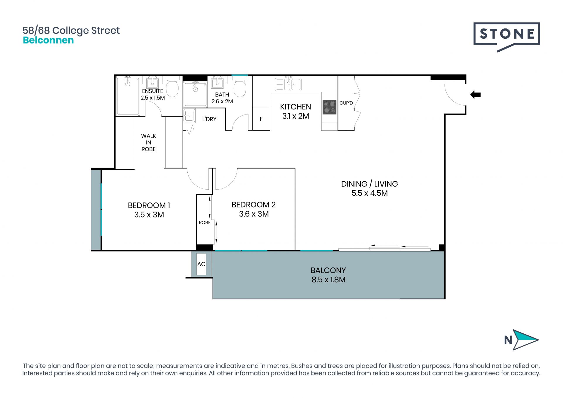 Executive 2 bedroom apartment, largest in the complex!