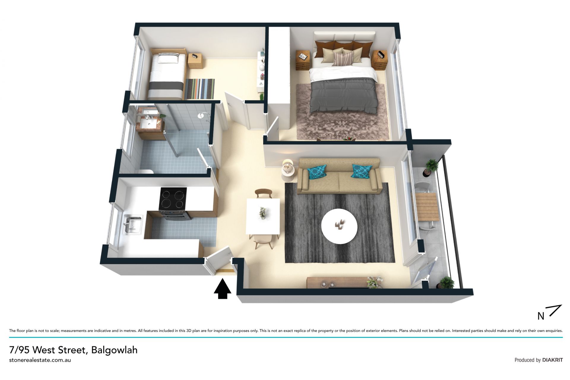 Spacious modern apartment in convenient location