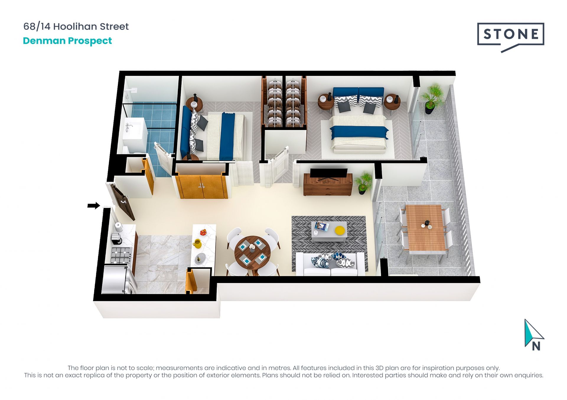 Executive apartment with panoramic views
