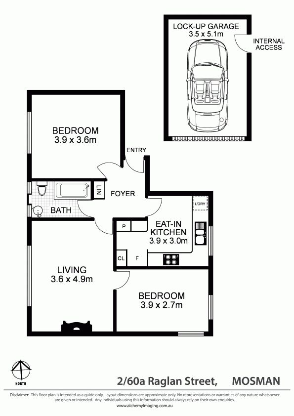 Renovated 2 bedroom apartment with garage