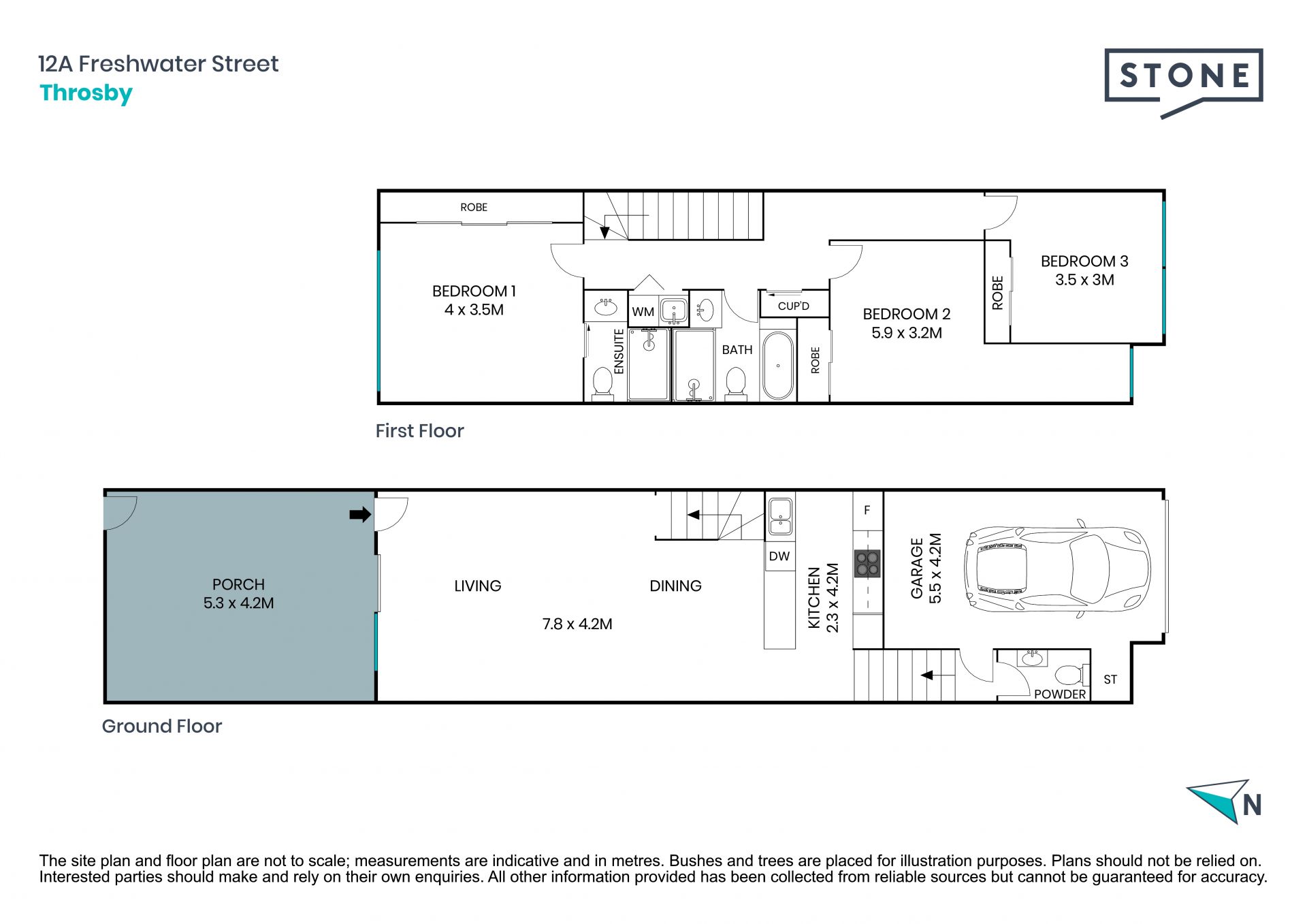 North facing 3 Bedroom