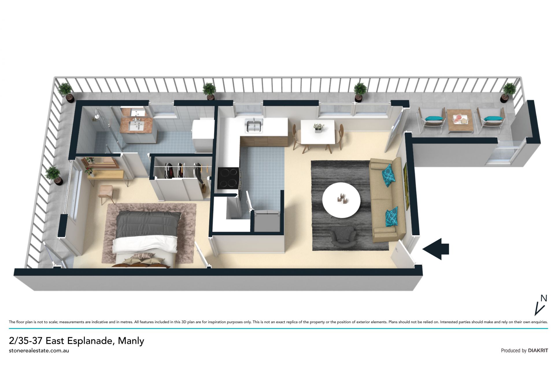 Manly Harbourside apartment with water views