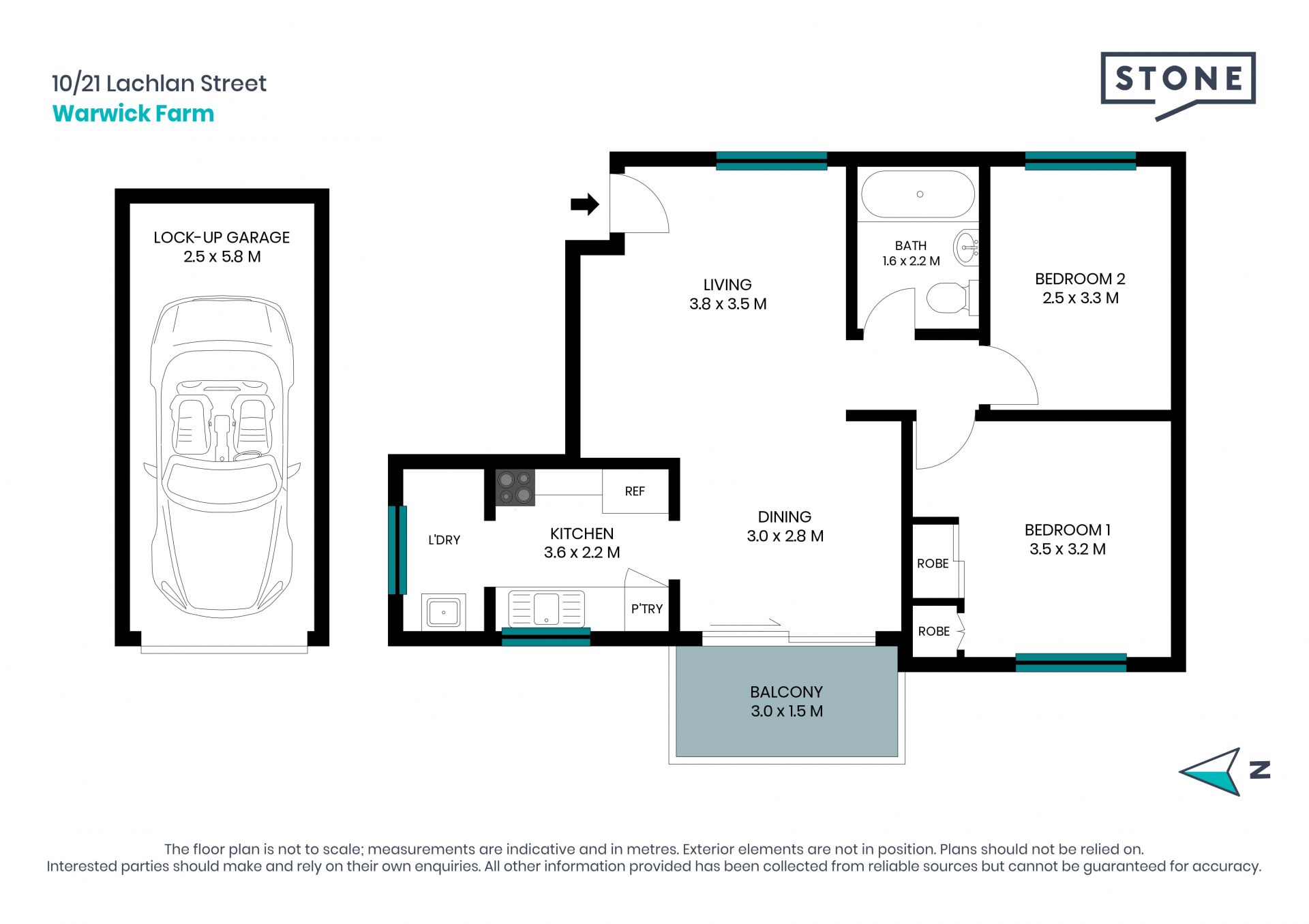 Spacious Two Bedroom Unit in Prime Location