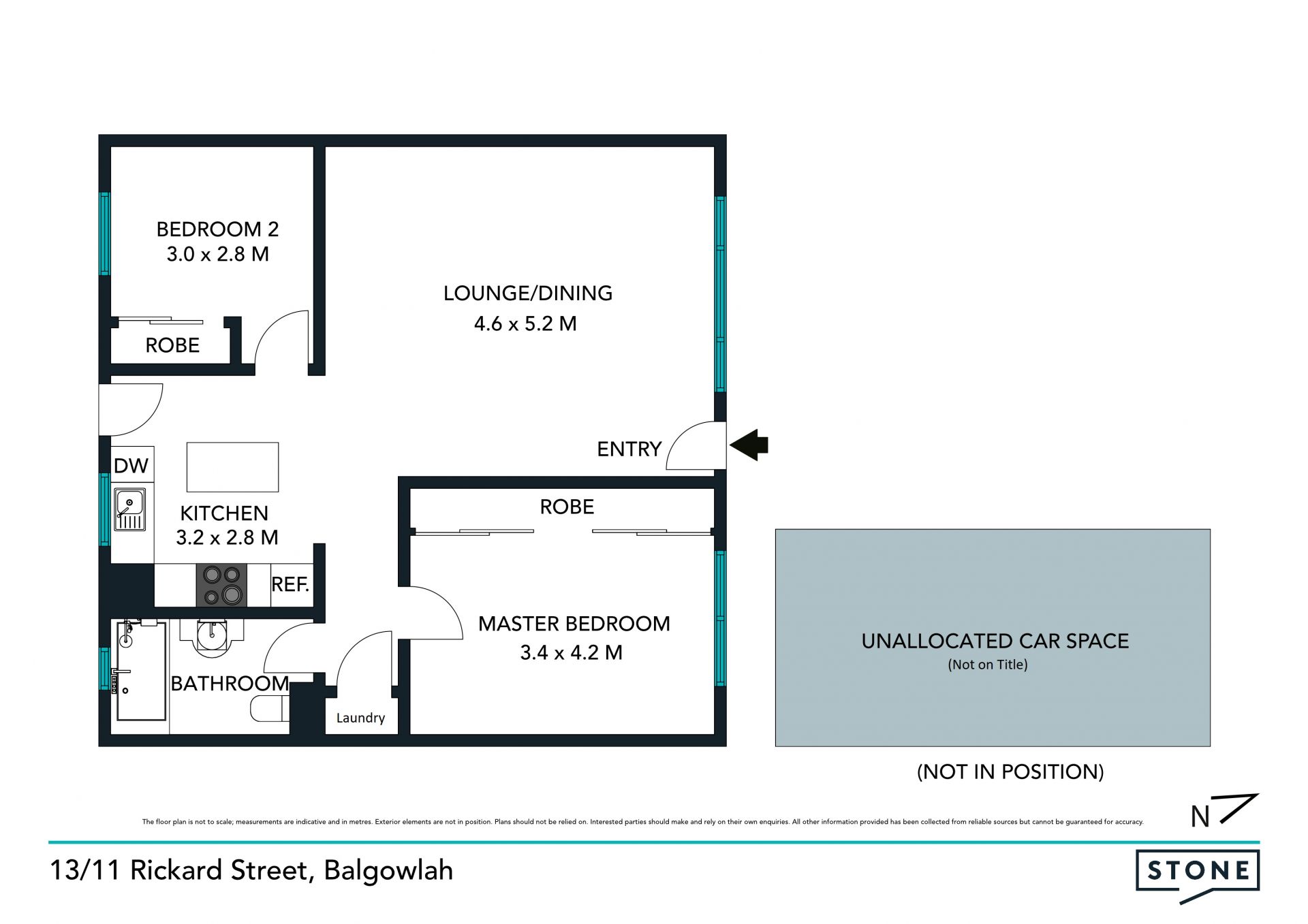 Bright, modern apartment positioned for convenience