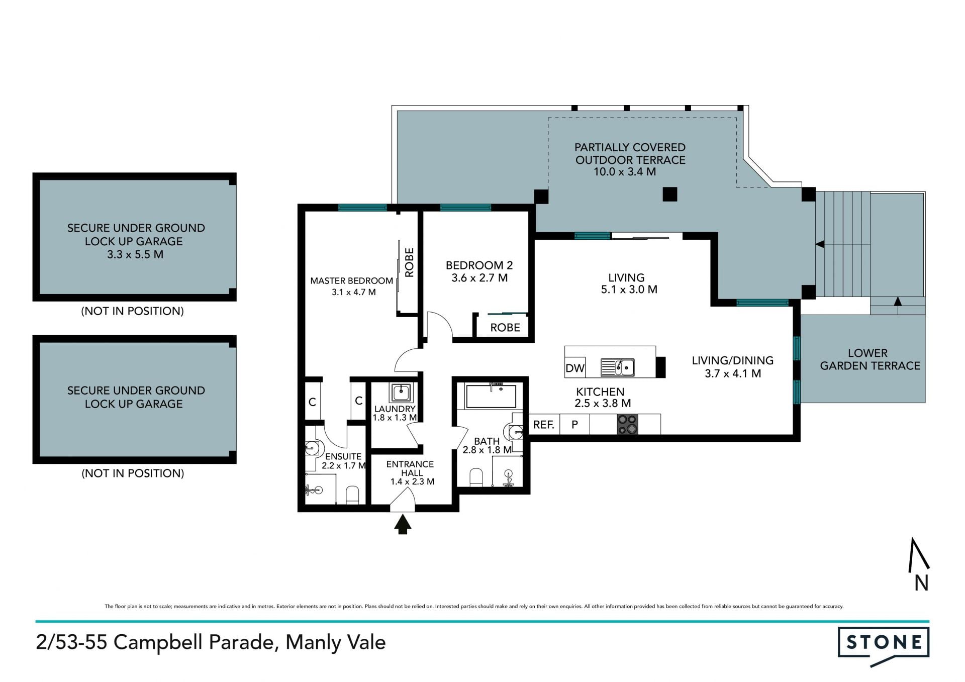 Oversized garden apartment, renovated with great privacy & centrality