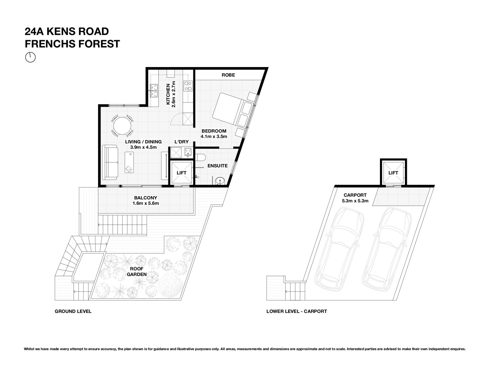 One-bedroom studio living