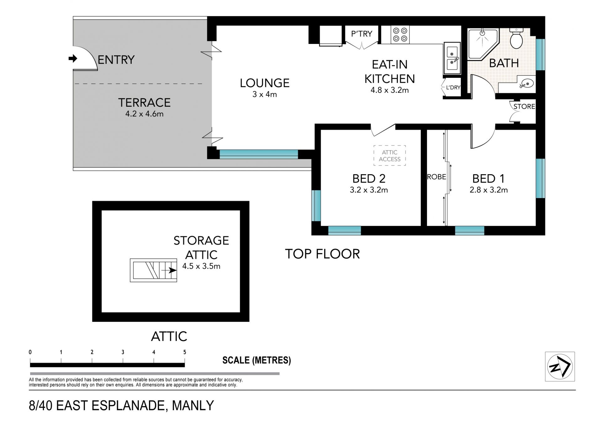 Harbourfront pad with water views and vast terrace