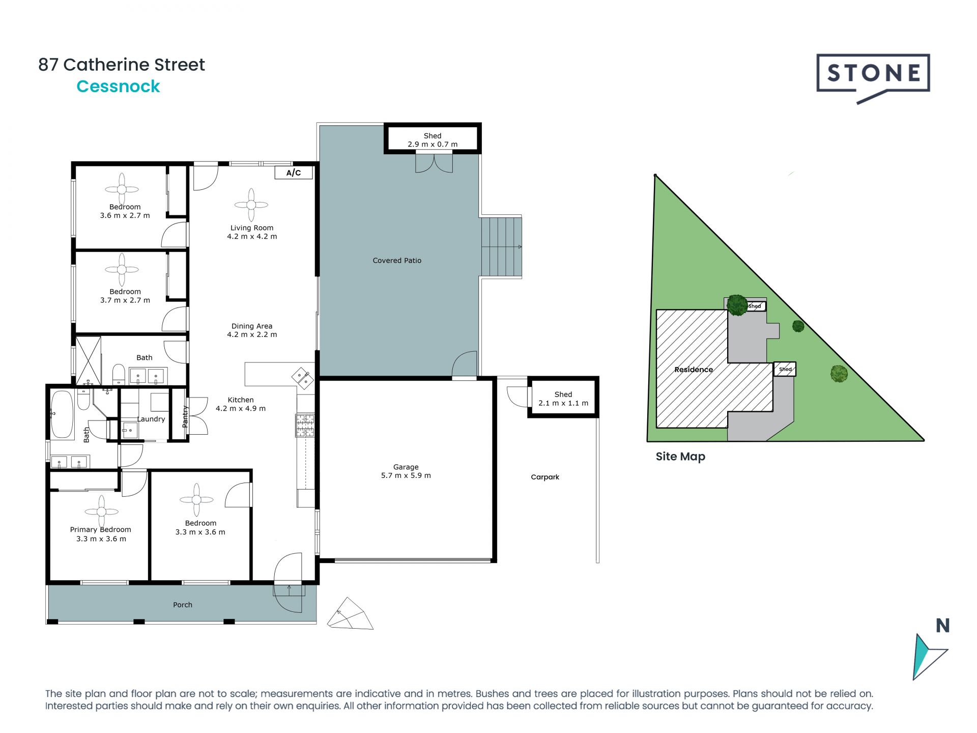 Tidy four-bedroom home with a selection outdoor space