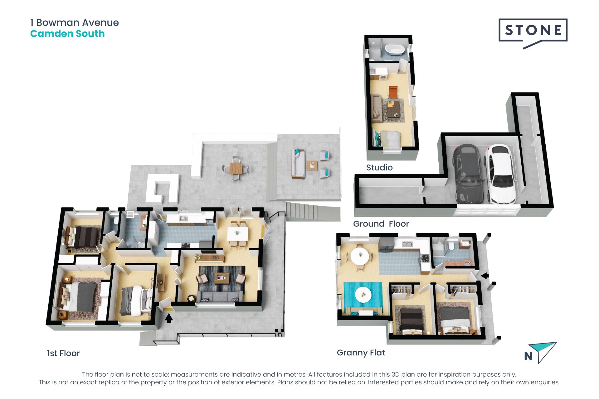 House - Granny Flat – Studio – Pool