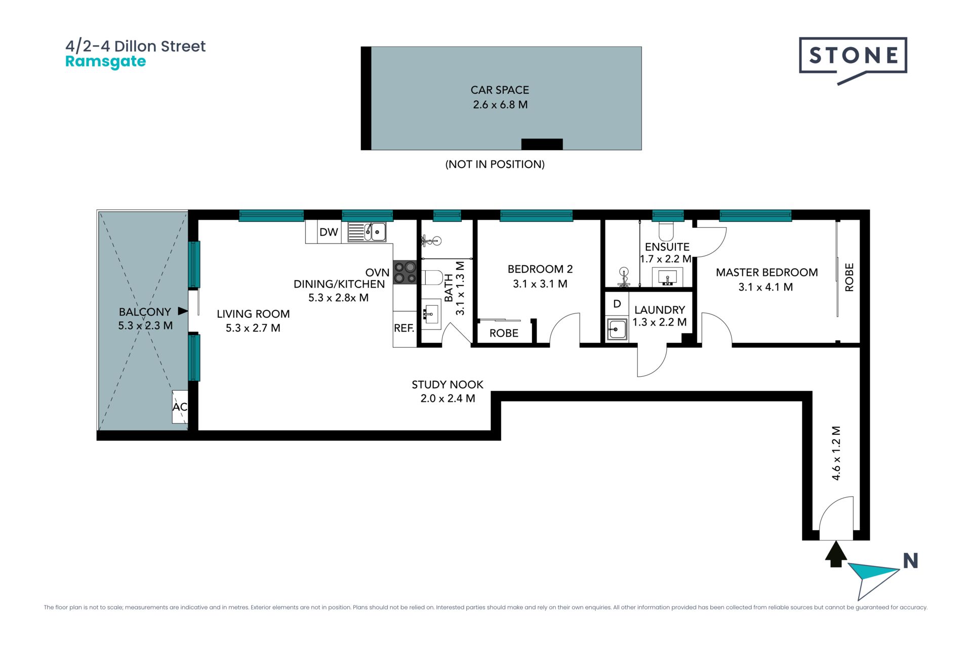 Ultra-modern unit in handy hub, blocks from the beach