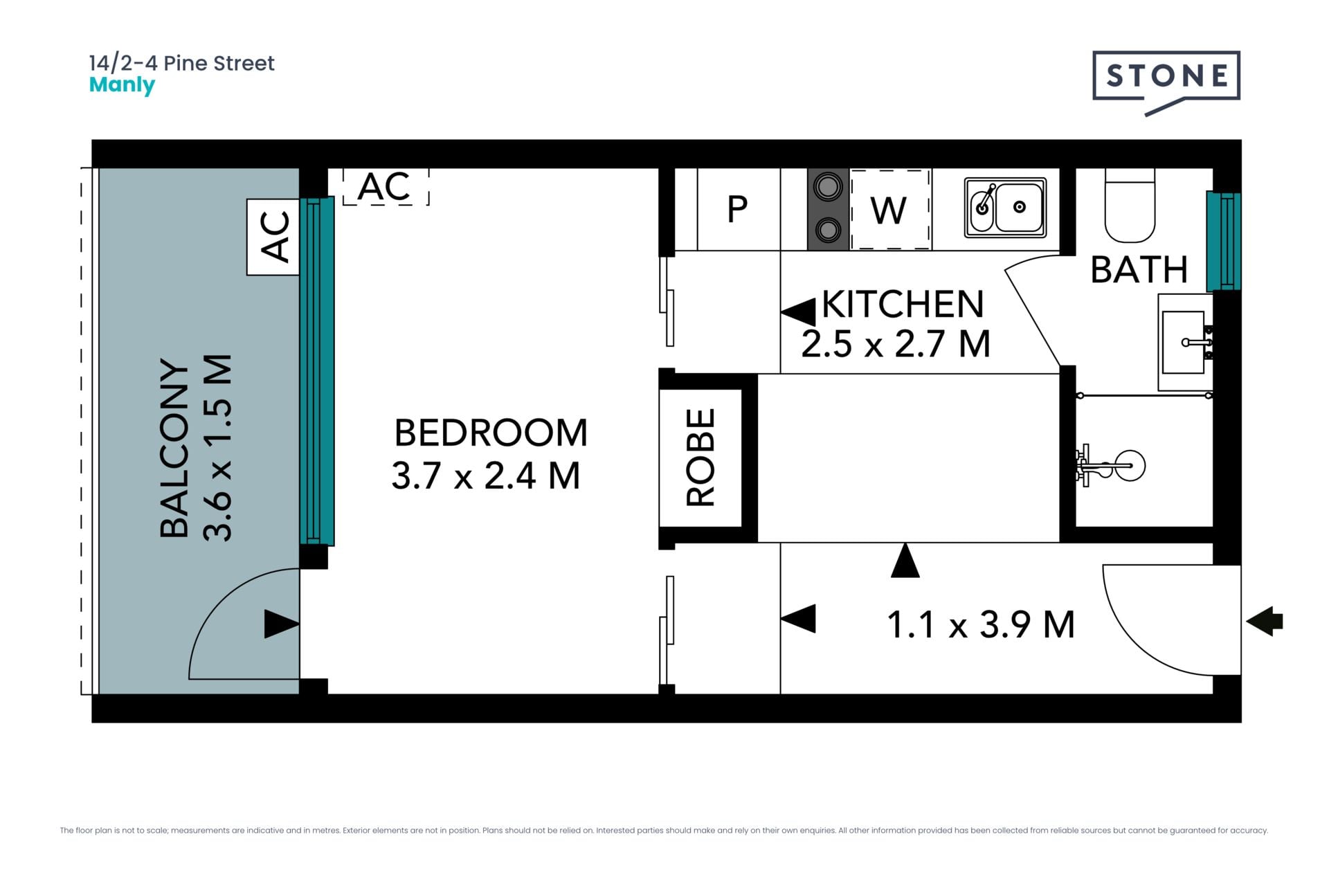 Designer apartment metres from the beach