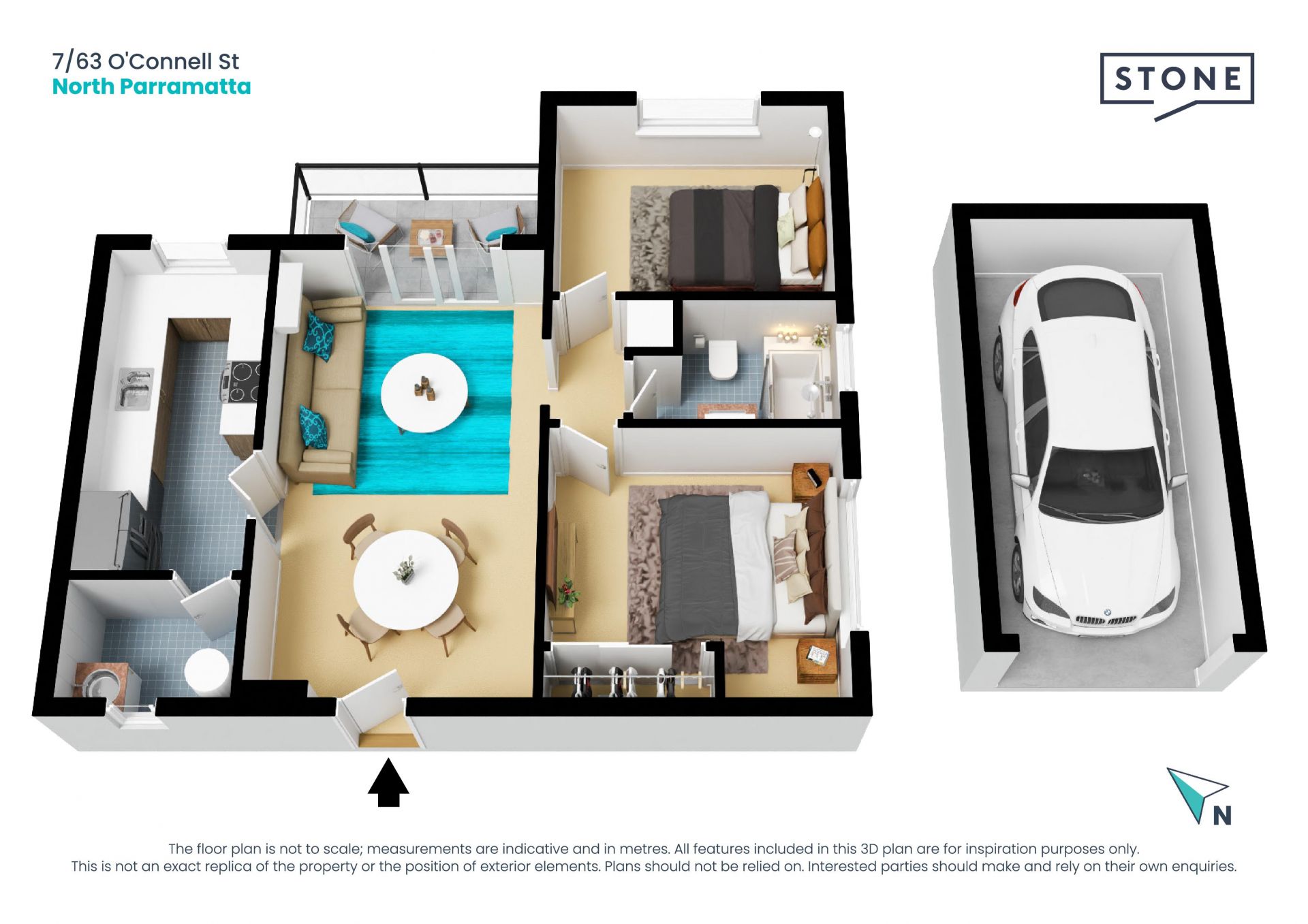 Cozy Two Bedroom Apartment