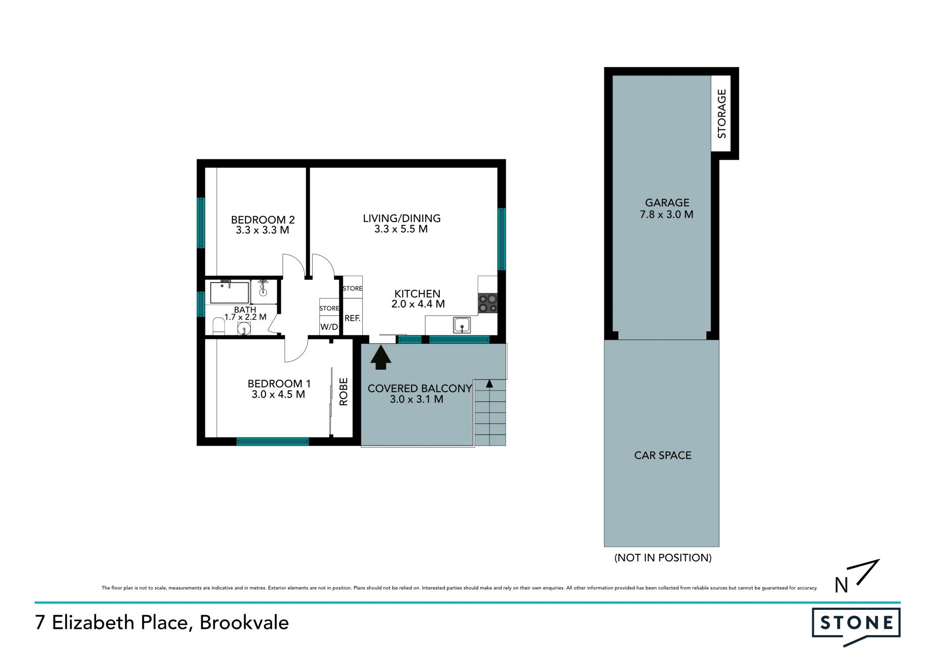 Two bedroom flat in convenient location