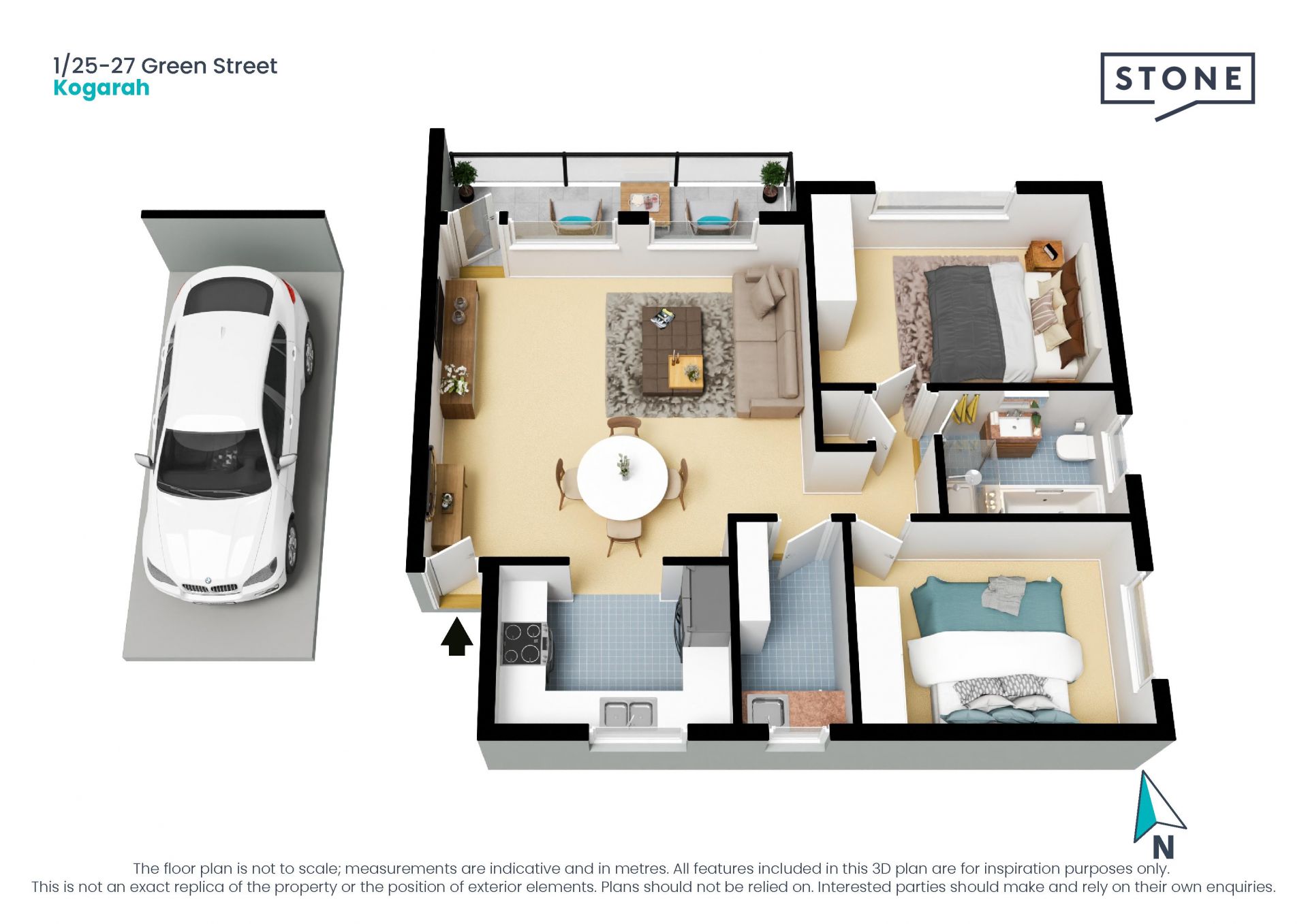 Generous living with a fresh and bright feel