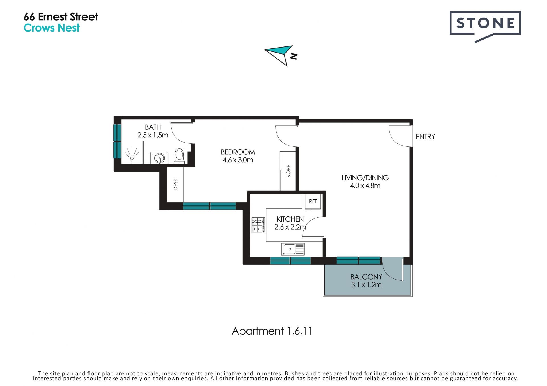 Fully renovated one bedroom apartment in great location