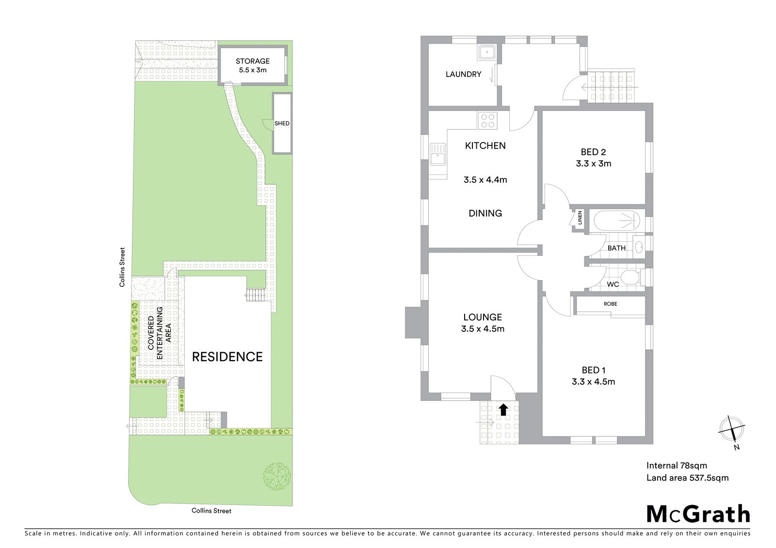 Superb opportunity on north facing corner block