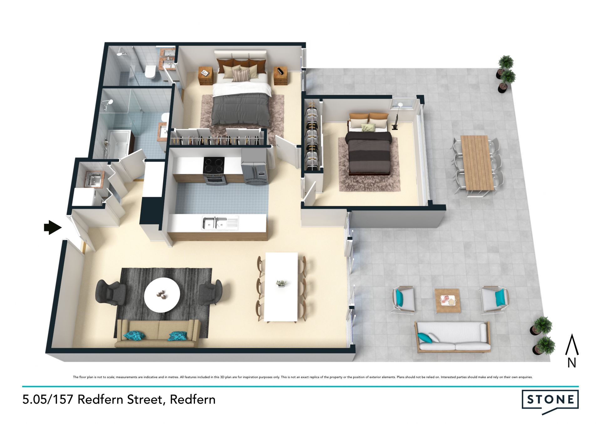 An outstanding 143 sqm entertaining apartment moments to the CBD