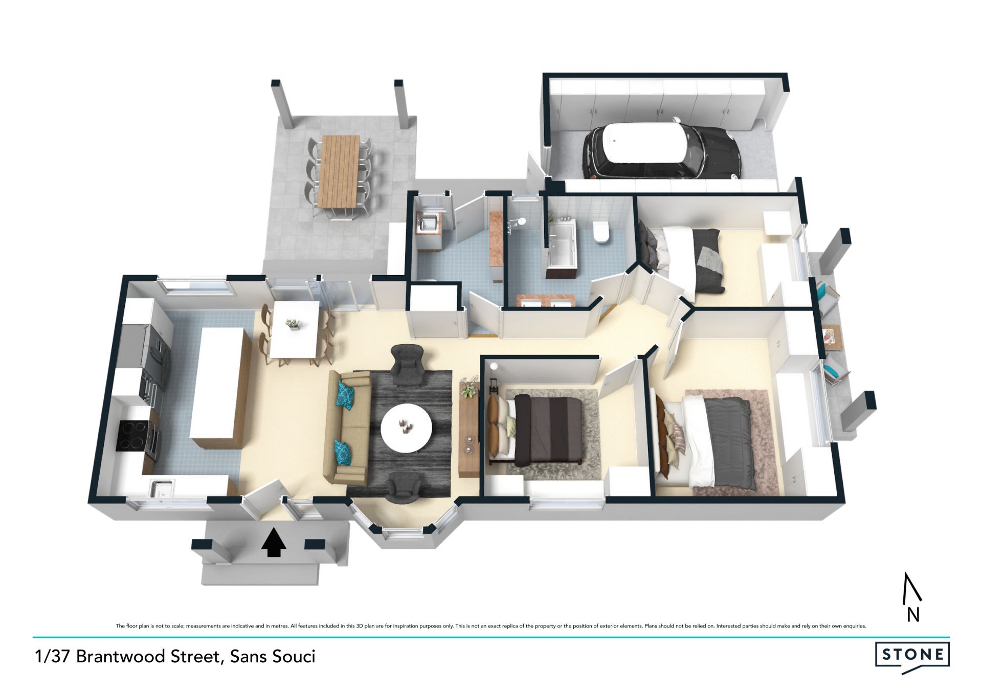 Stylish front facing villa of quality design