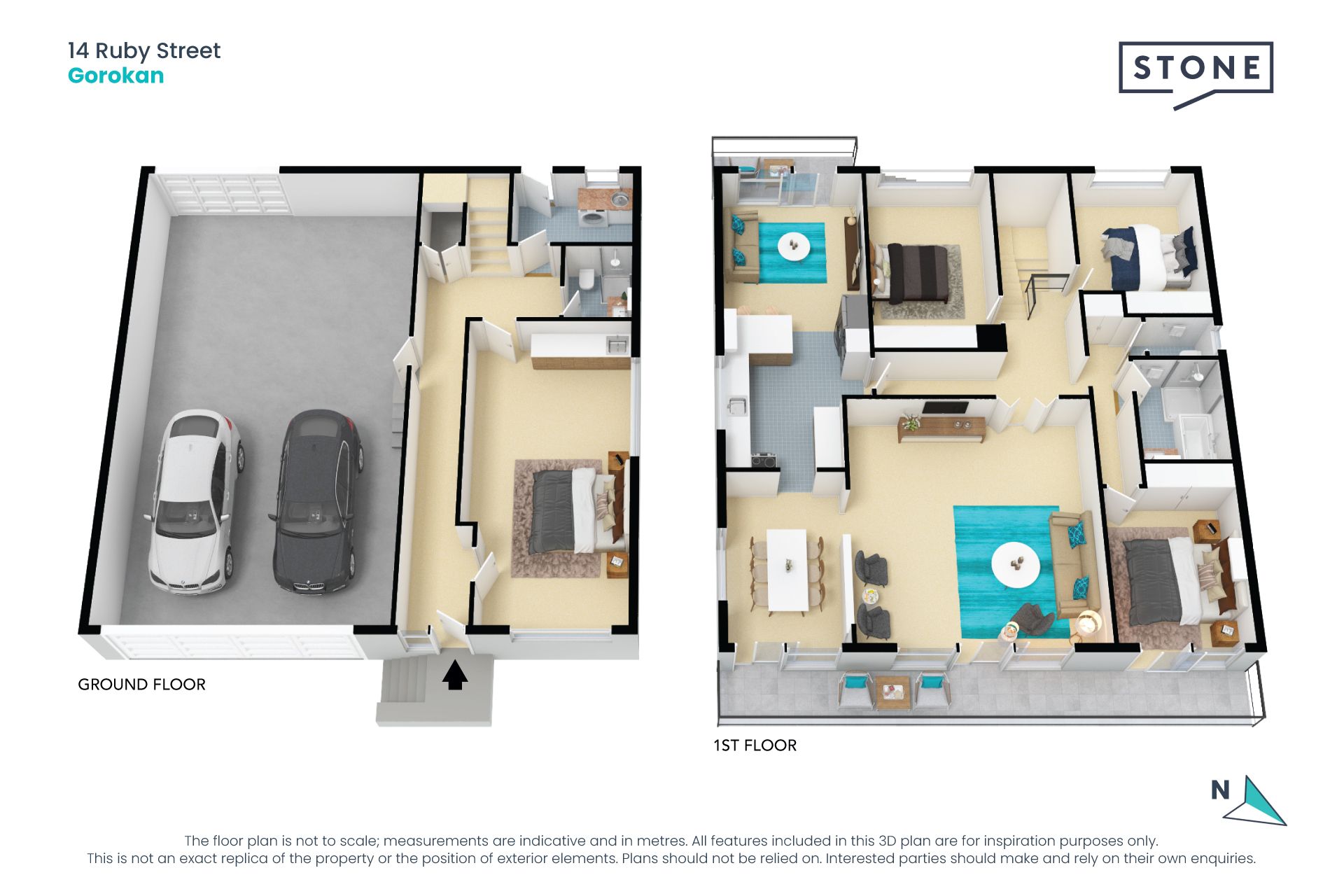 Four car garage - 651sqm block