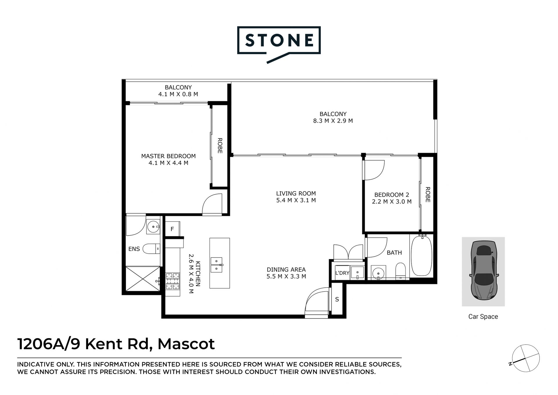 Luxury Two-Bedroom Apartment in the Heart of Mascot – Esprit