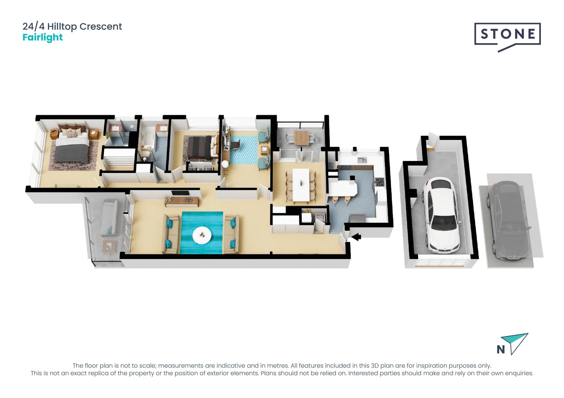 Oversized 190sqm security apartment with trophy harbour views