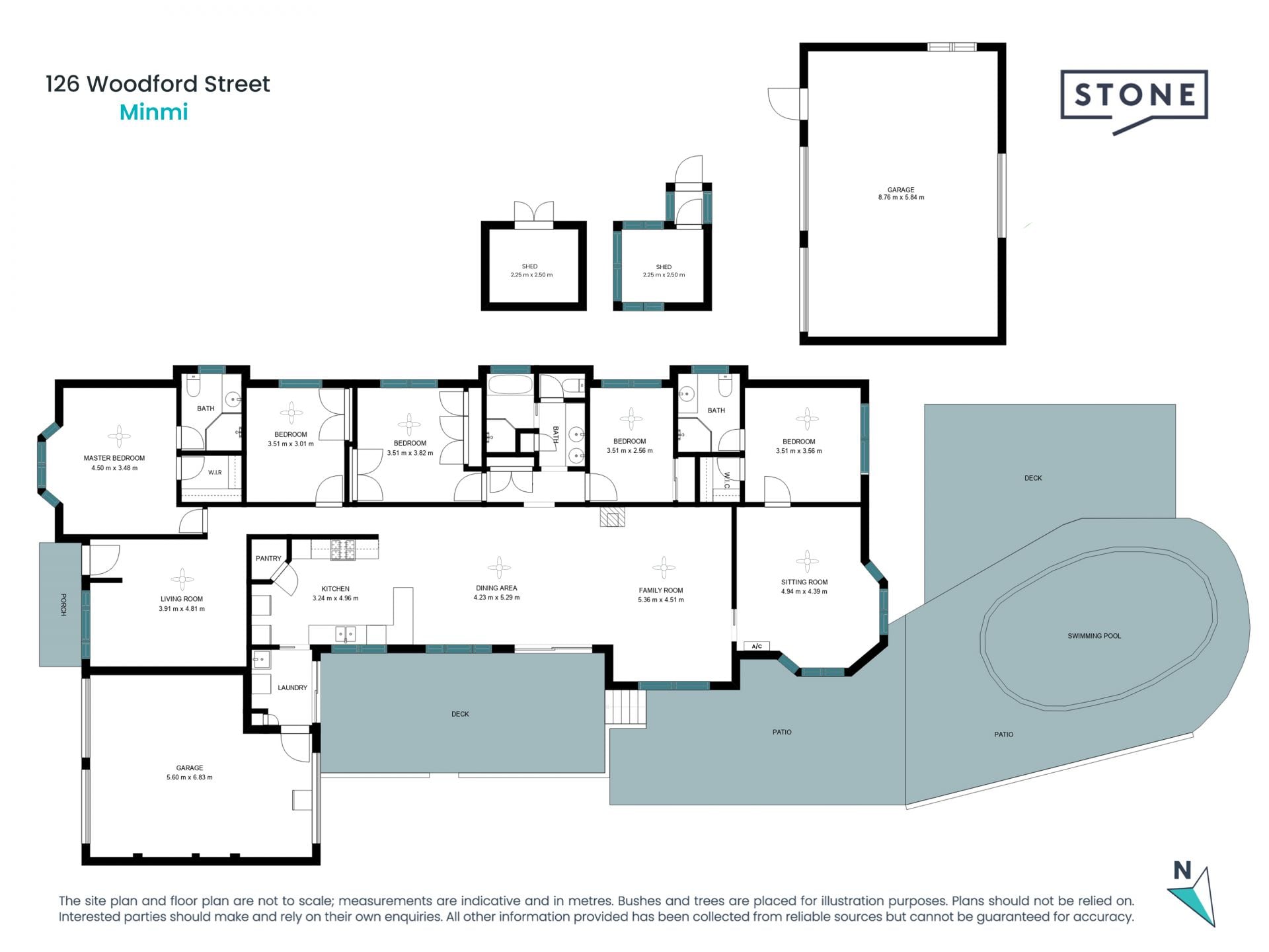 Ample space for large family in semi-rural setting