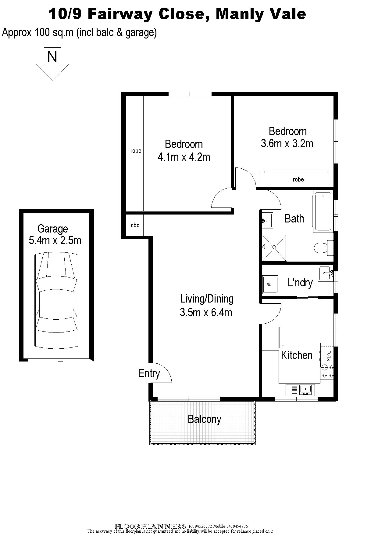 CONVENIENT TWO BEDROOM APARTMENT