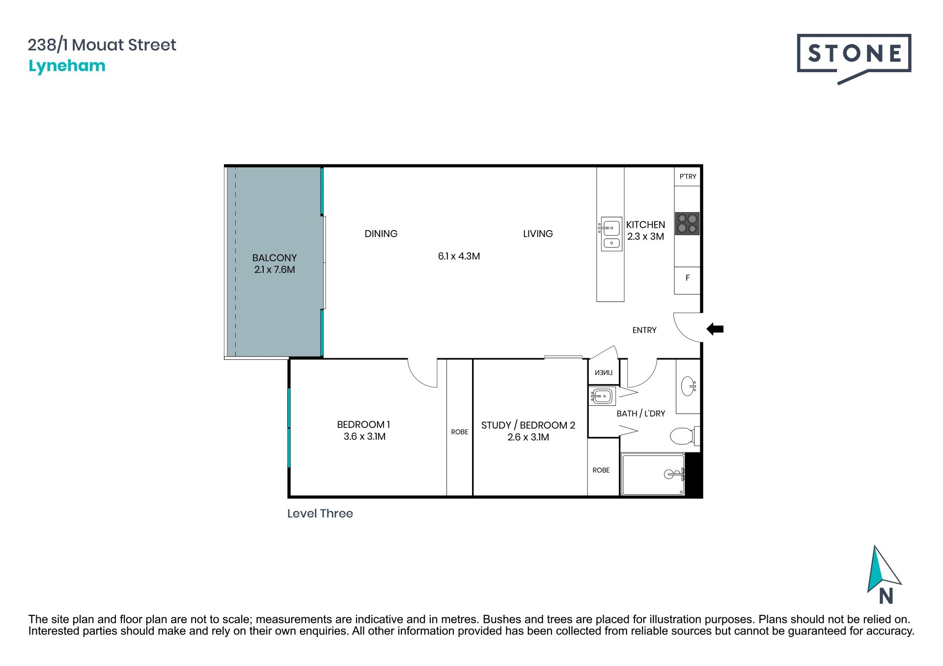 Large 81sqm apartment, unbeatable location!