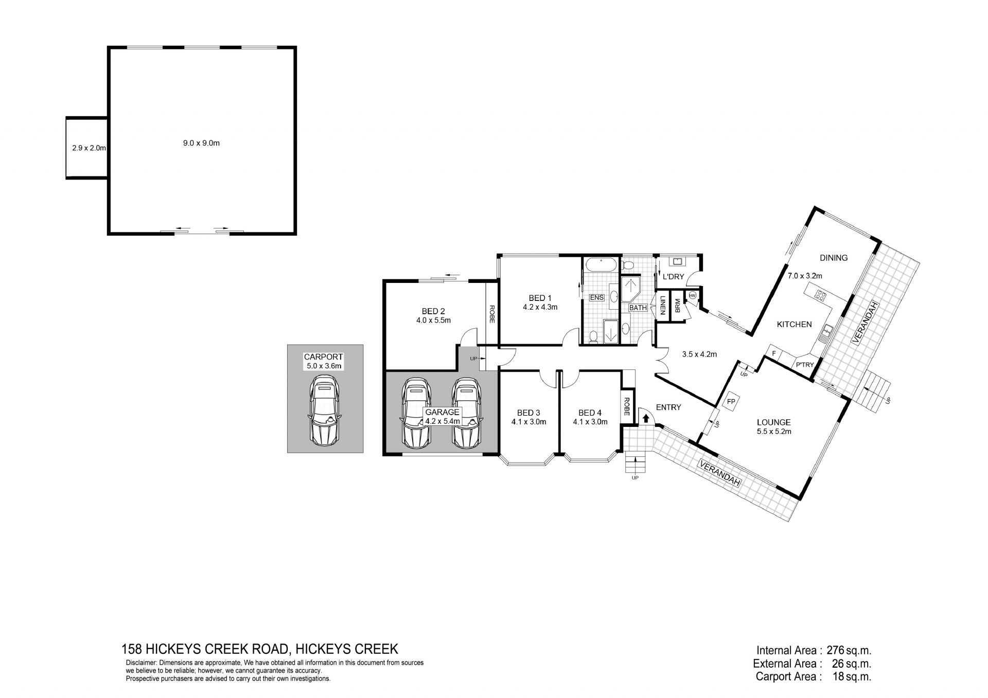 Hilltop Rural Retreat with Hickeys Creek Frontage on 81Ha (200Ac).