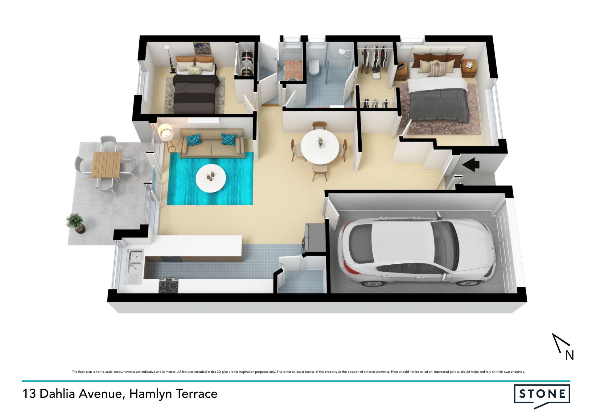 5 year-young, easy living villa, secure tenant in place