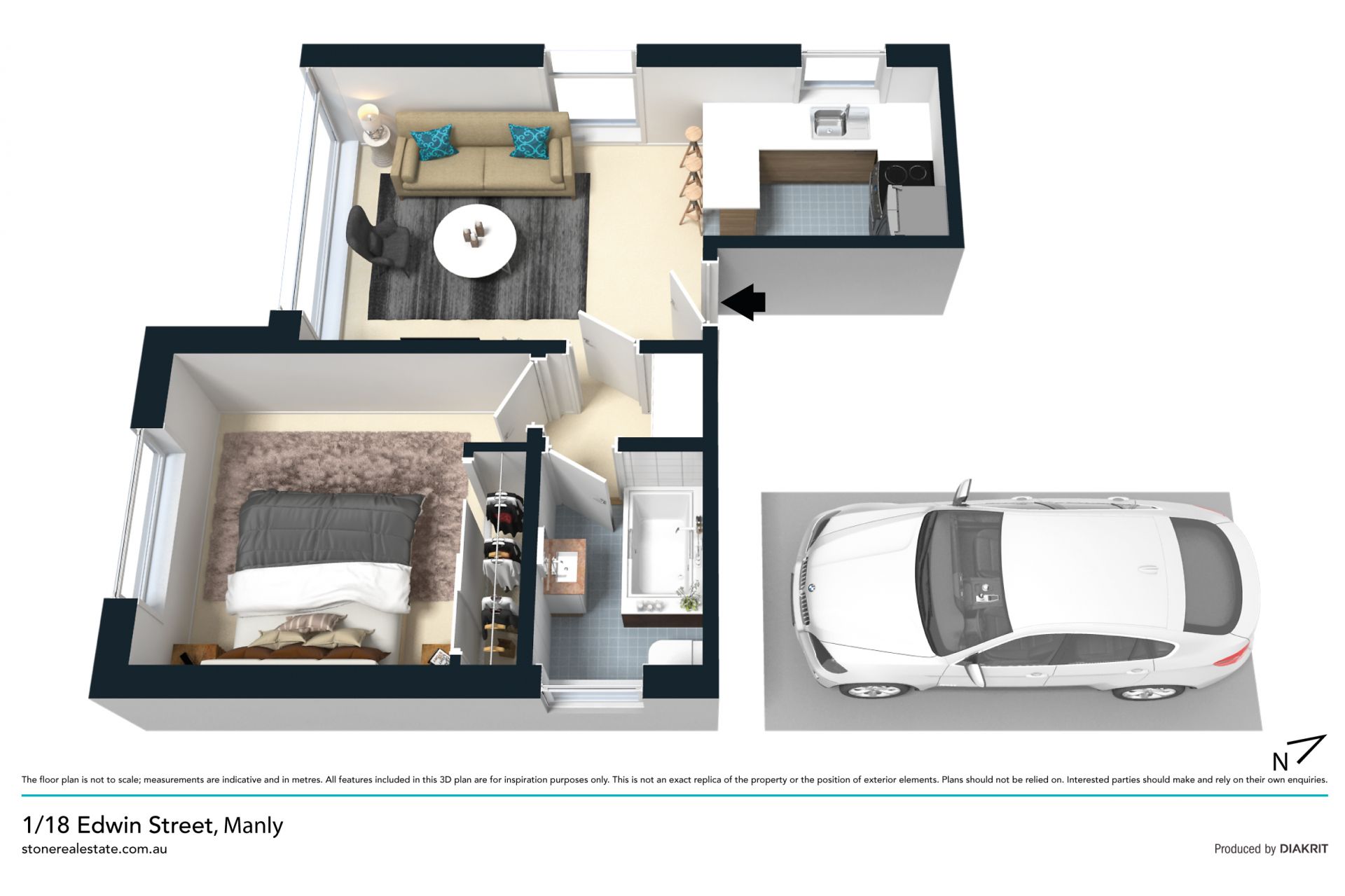 Amazing starter apartment in prime coastal setting