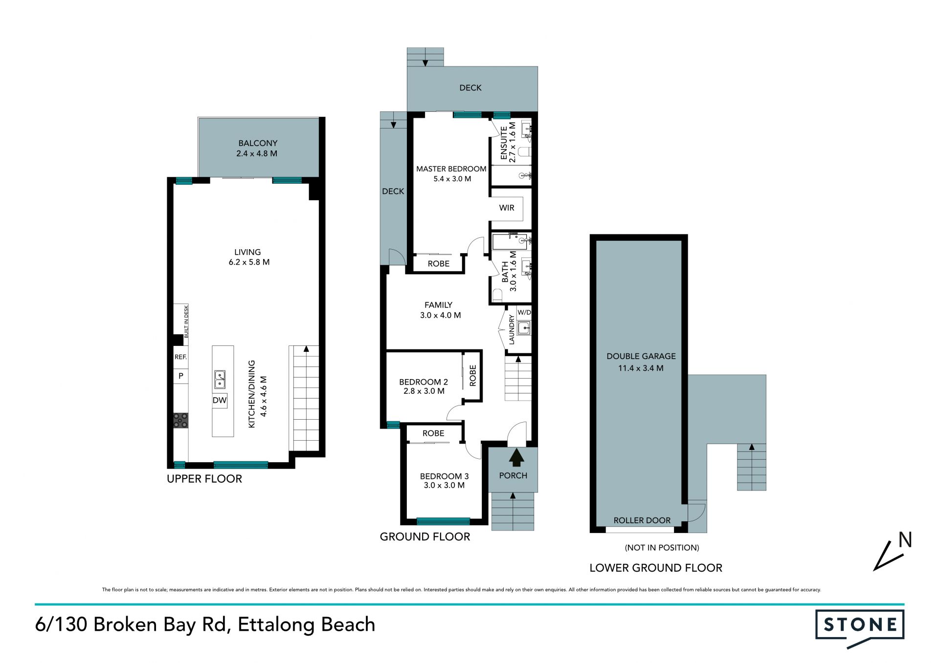Large modern townhouse with ocean views and private garden