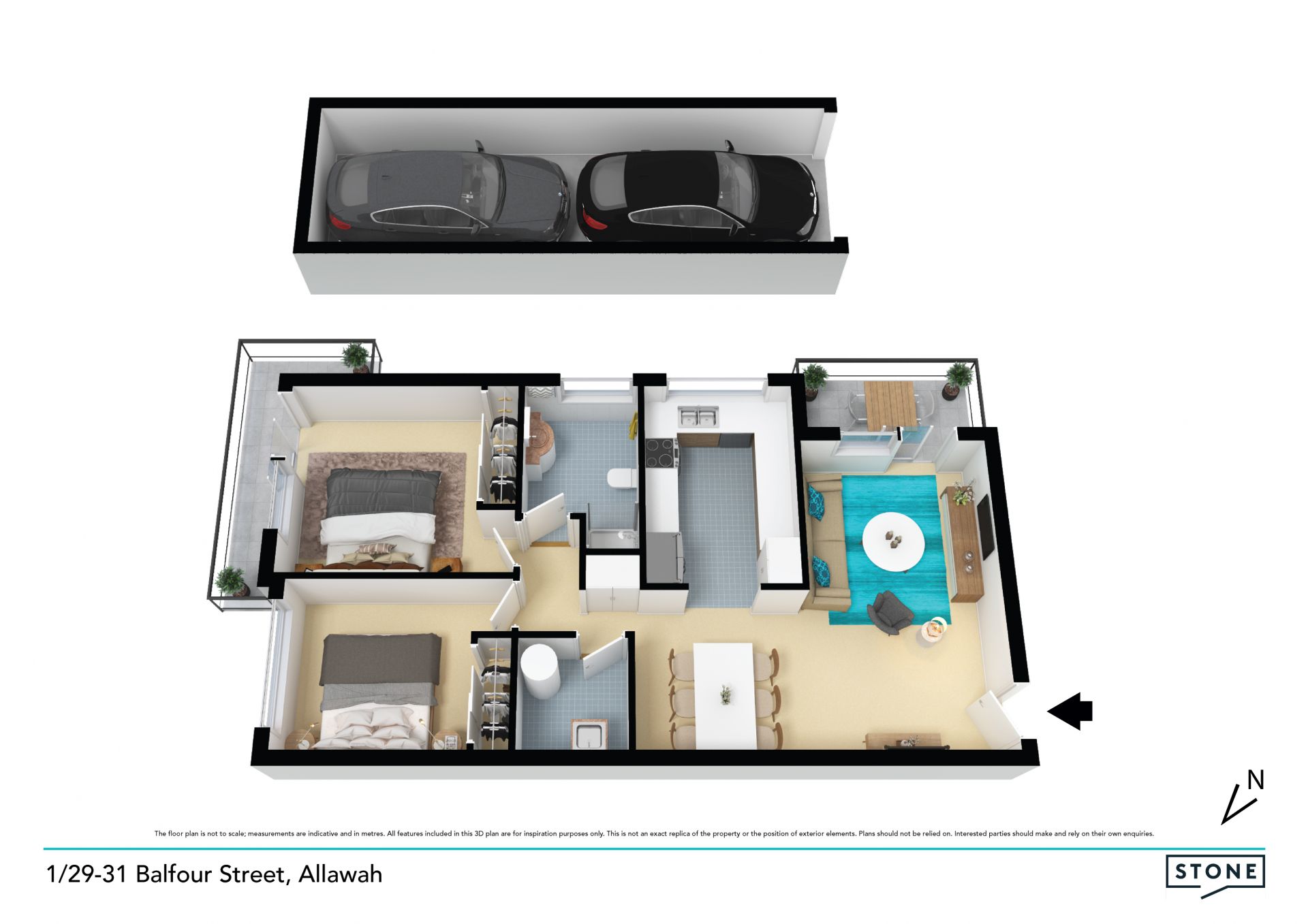 Spacious fully renovated unit with double garage