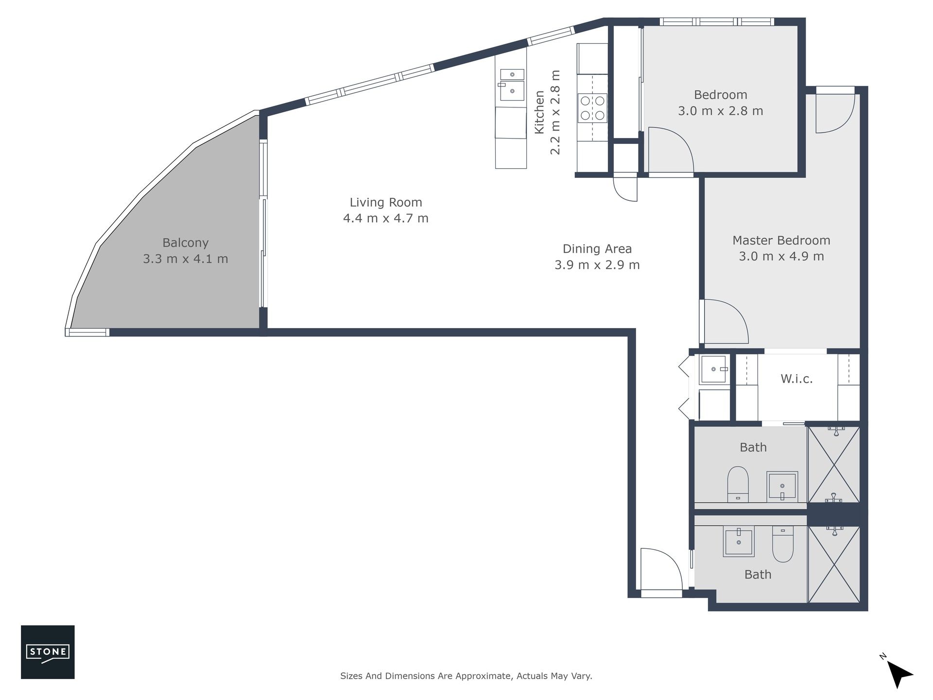 Spacious two bedroom apartment with breathtaking views!