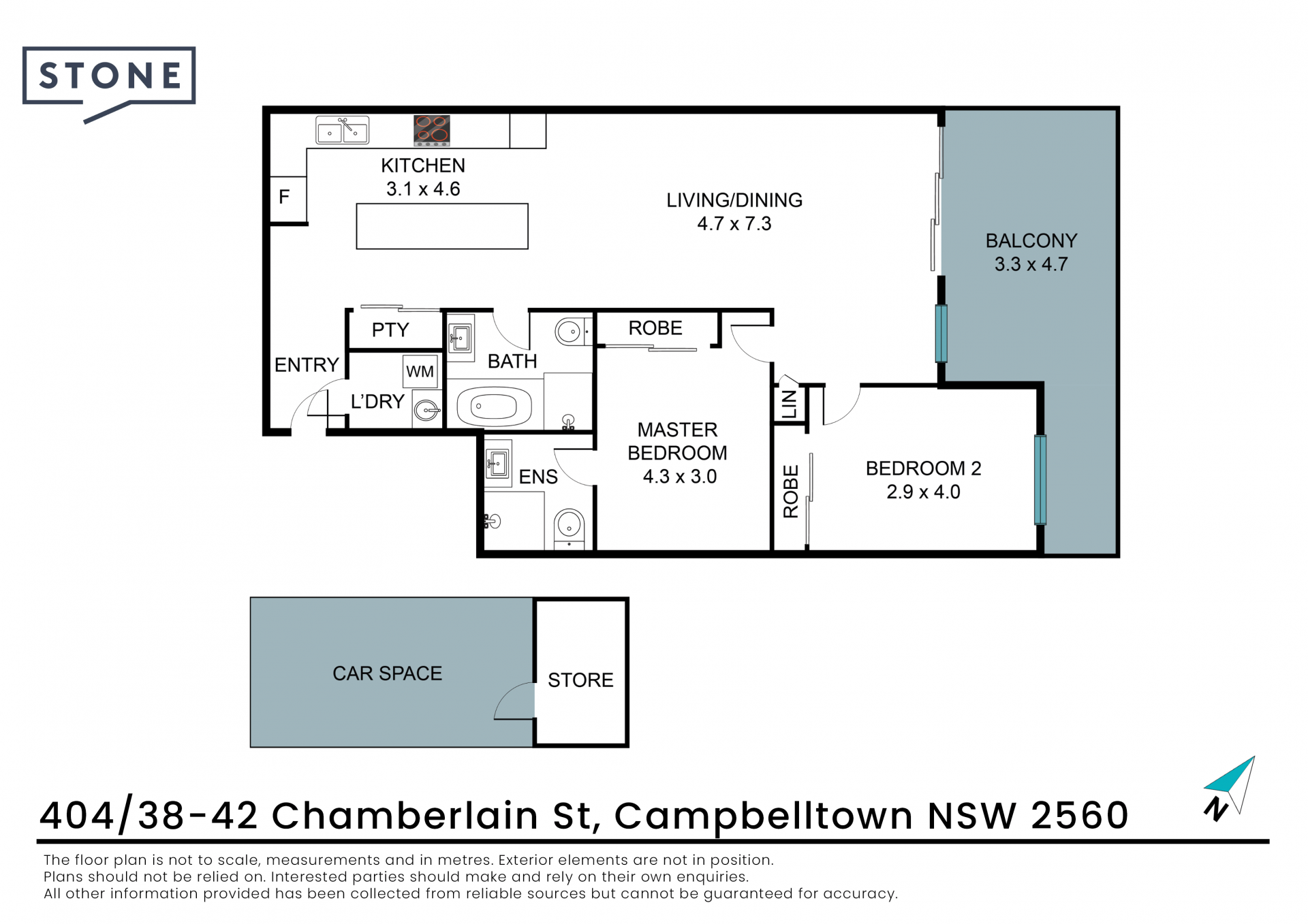Spacious and sunny 4th floor apartment
