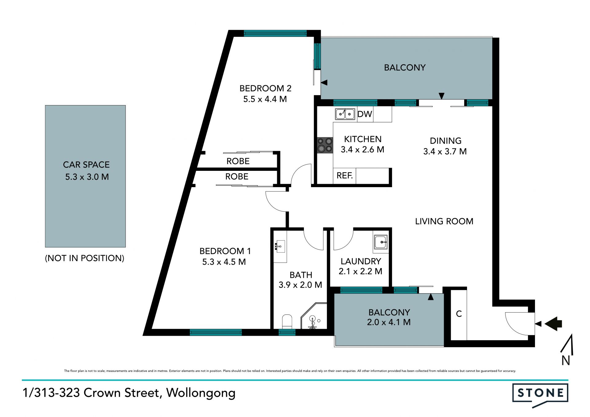 Quality modern apartment in a prized central locale