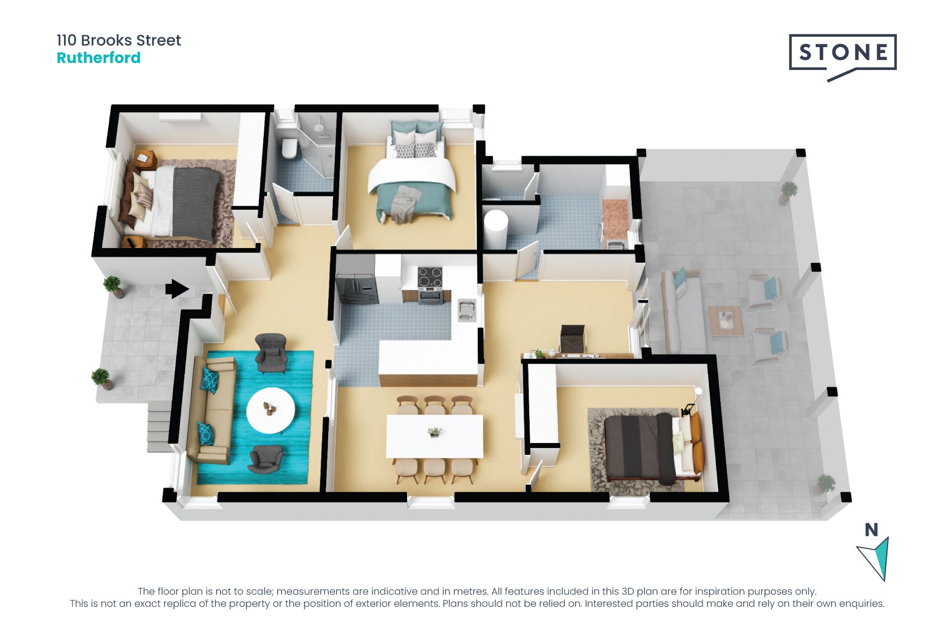Three bedroom cute as a button home