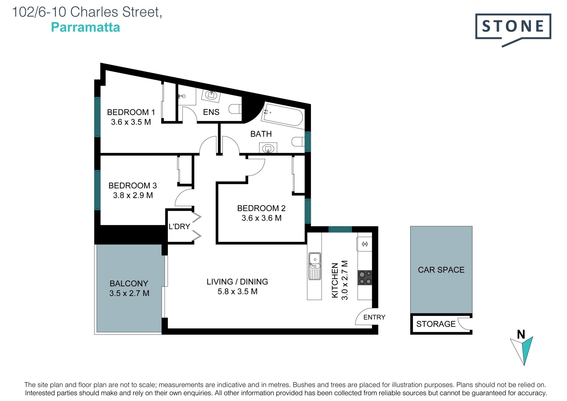 Spacious 3 Bedroom Apartment in Prime Location
