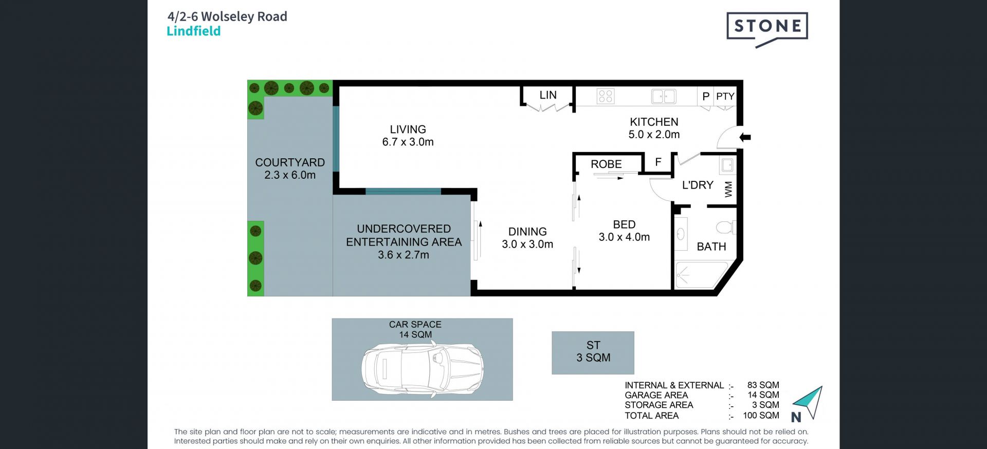 Spacious garden apartment in prime location