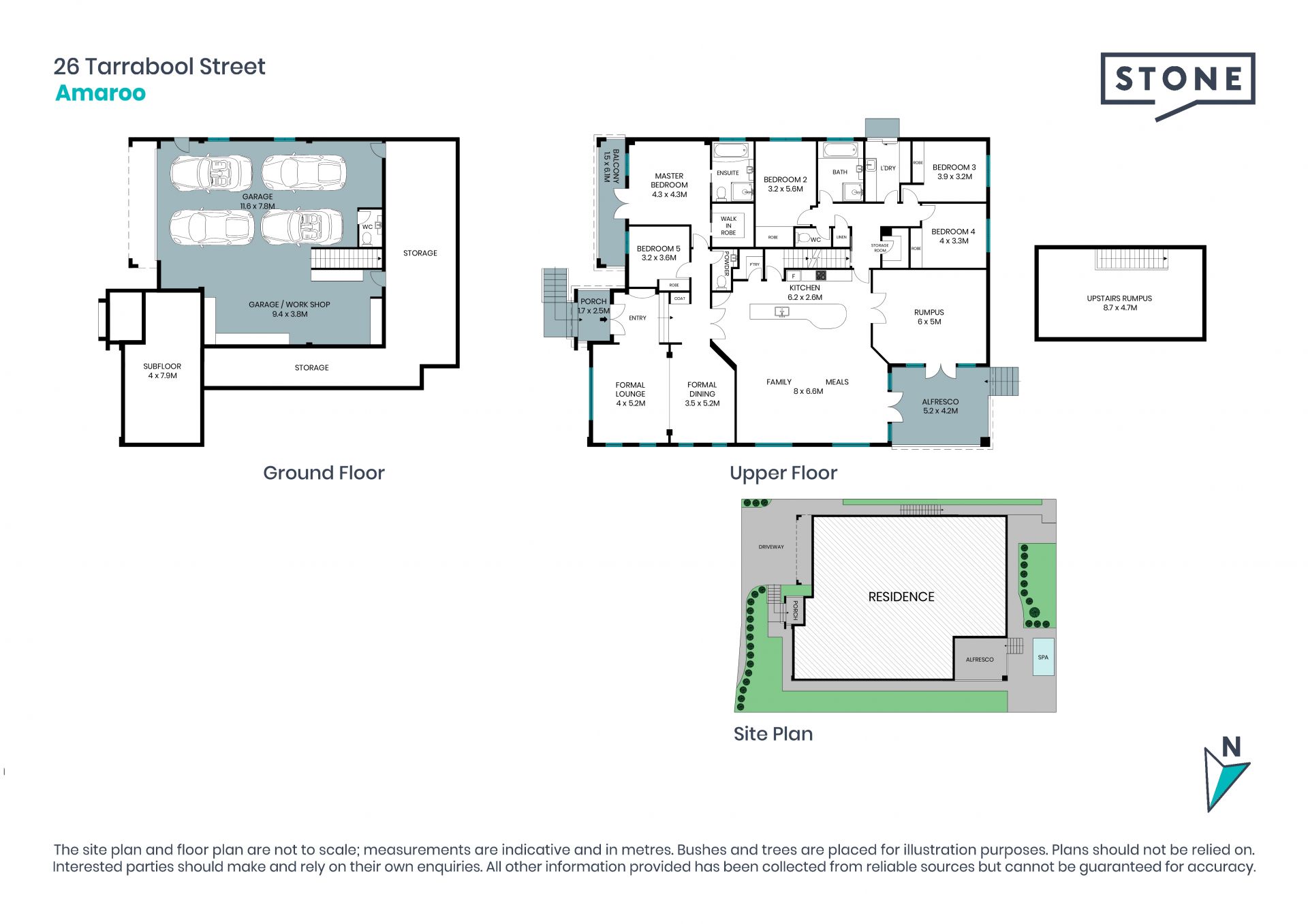 Supremely elevated 5-bedroom family home with a 6 car garage!
