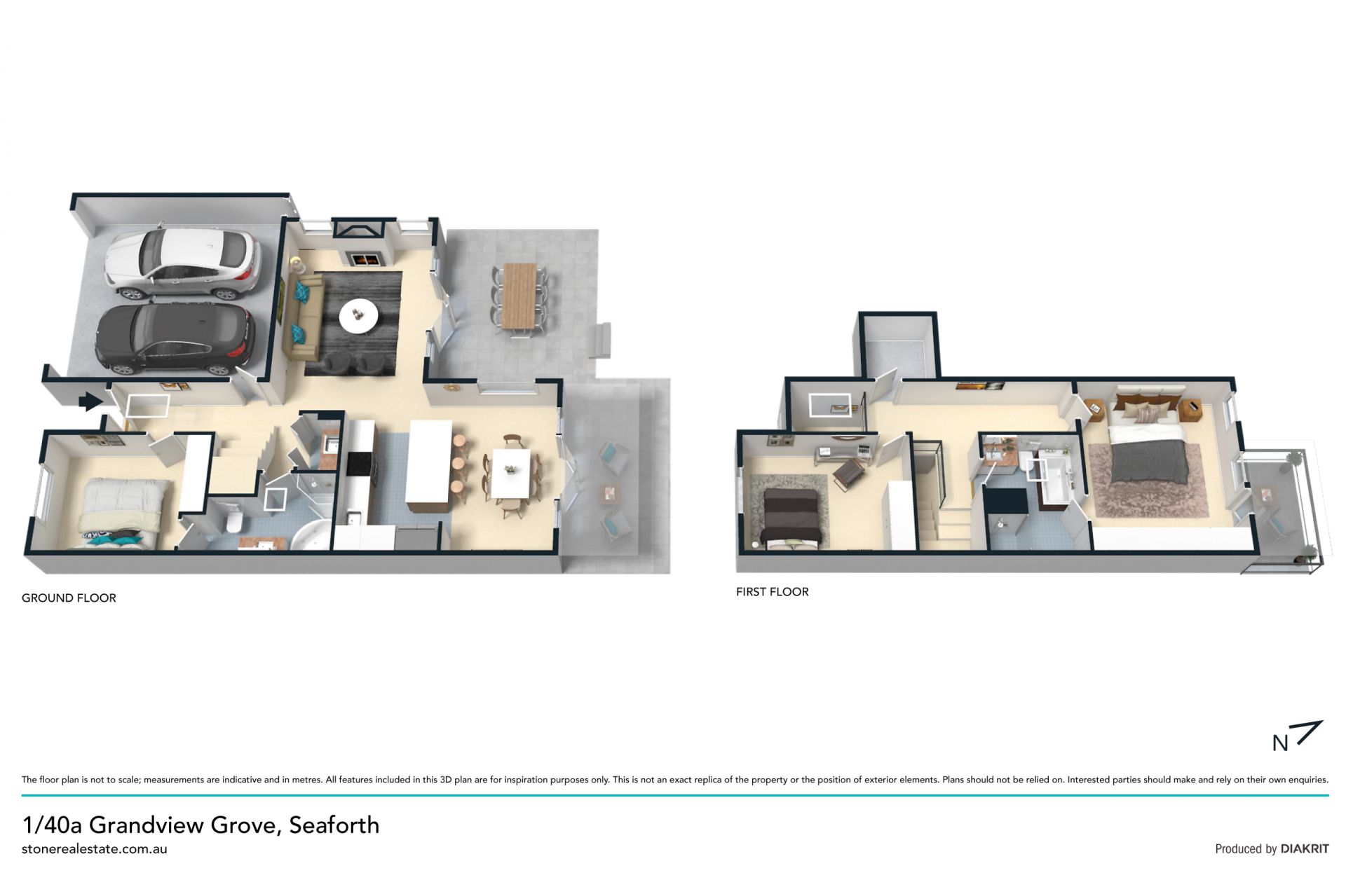 North Facing townhome in a dress circle location
