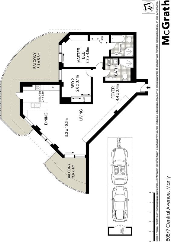 Exclusive designer apartment, beachside location