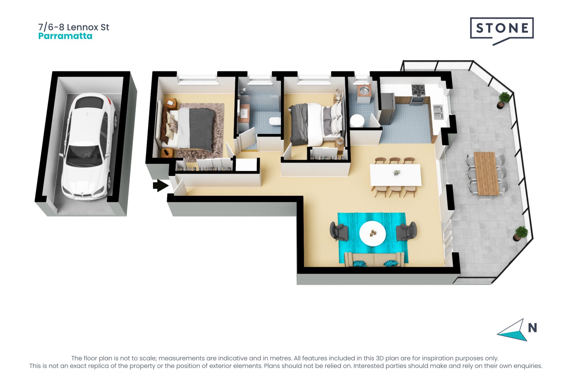 Impressive apartment with renovated interiors