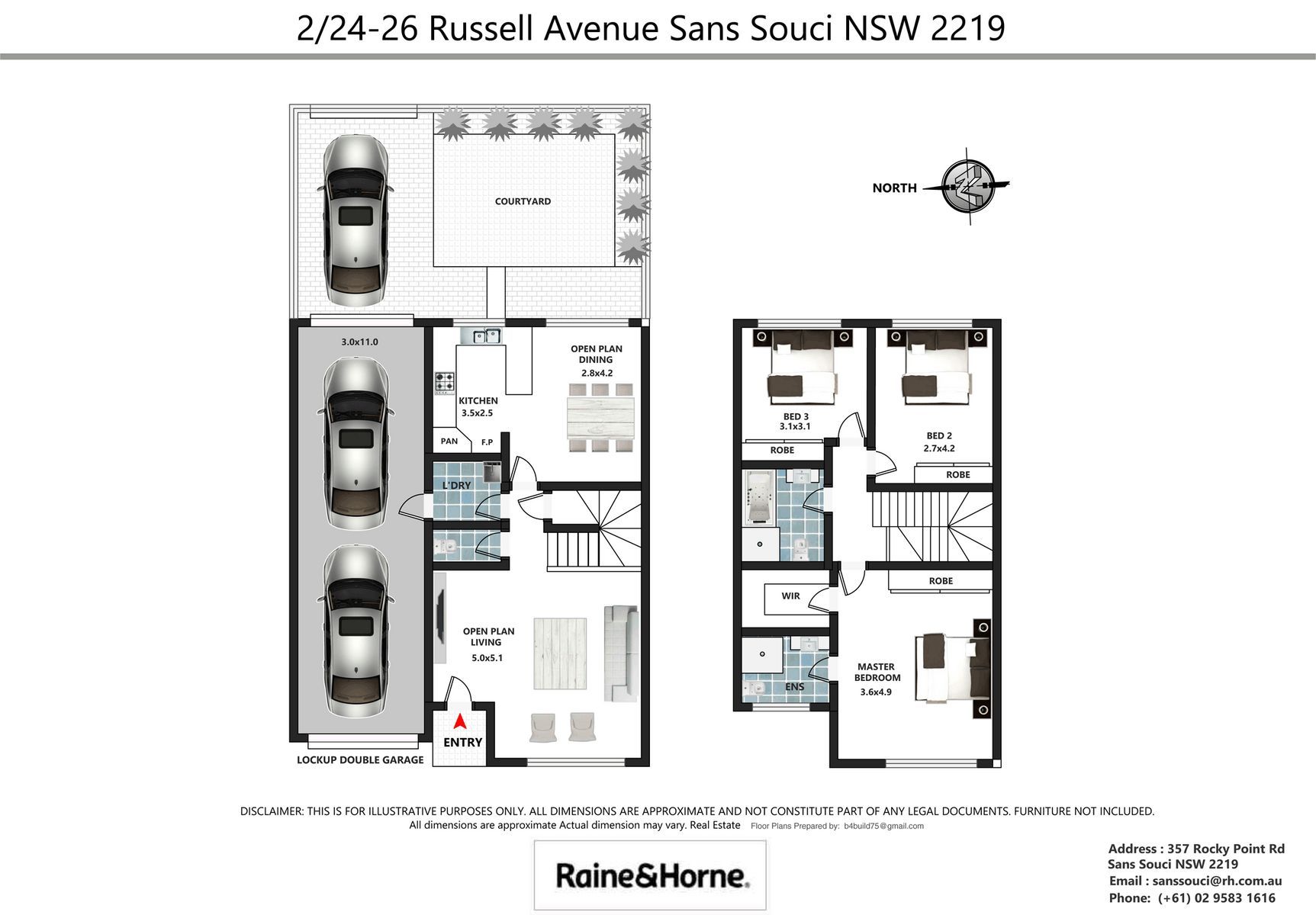 Fresh and modern townhouse located for convenience
