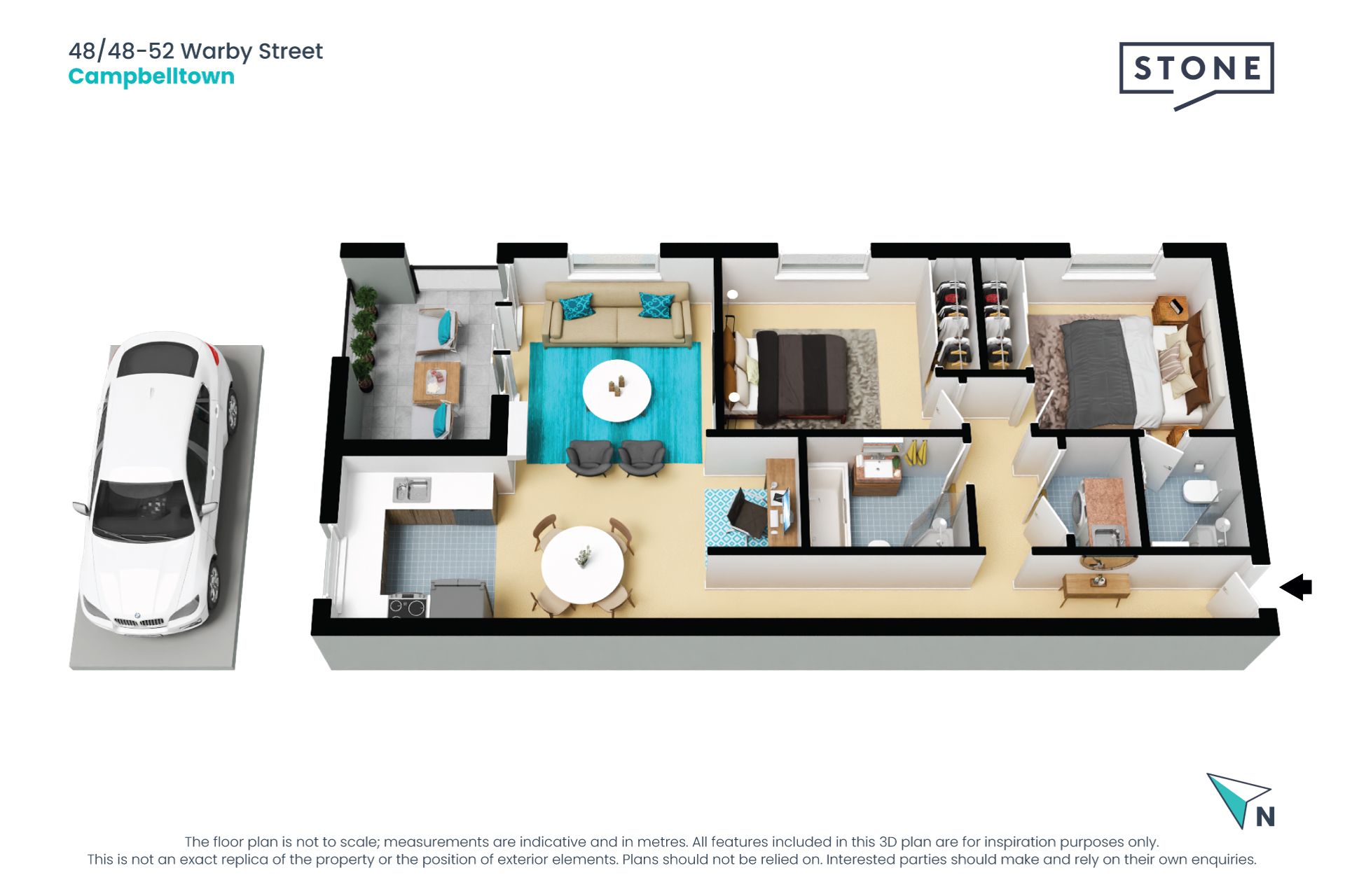 2 bedroom apartment in a prime location