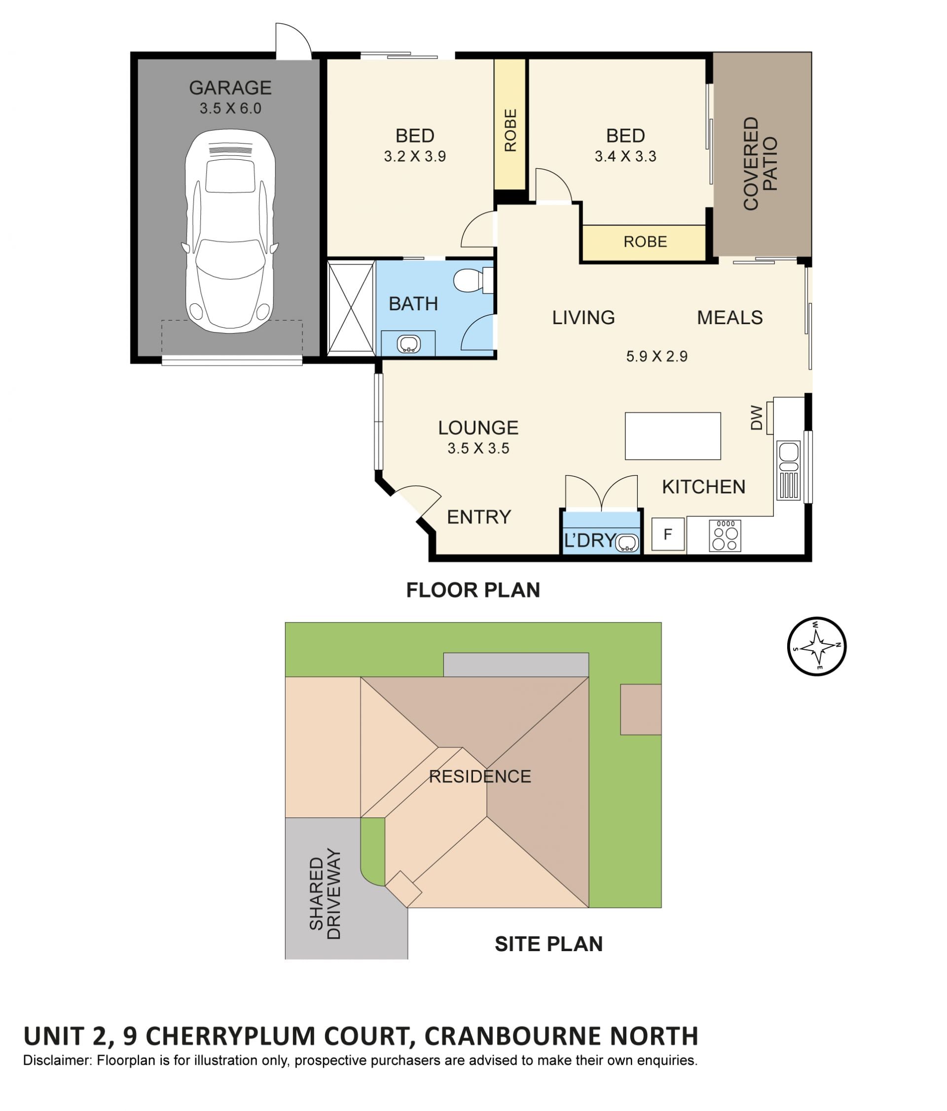 2/9 Cherryplum Court, Cranbourne North VIC, Cranbourne North - Image 1